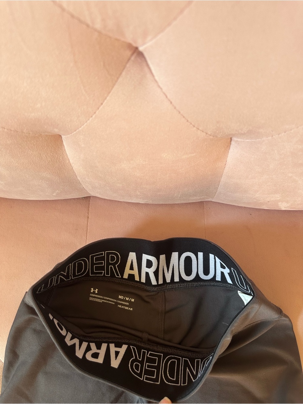 Gray under armour athletic shorts View 2